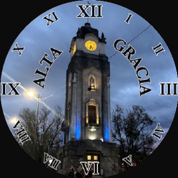Reloj Público de cerca